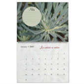 Calendrier Dieu méditation photos jardin : notes カレンダー (1月 2027)