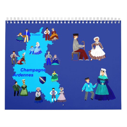 Calendrier en Champagne-Ardennes, France カレンダー (カバー)
