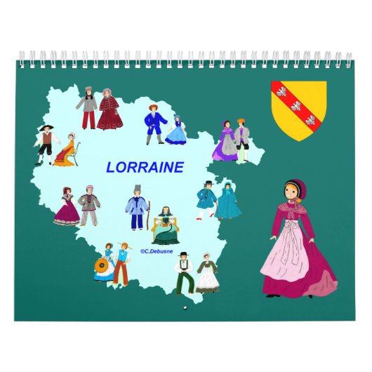 Calendrier en Lorraine, France カレンダー (カバー)