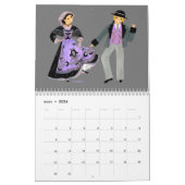 Calendrier, folklore de Bretagne, France カレンダー (3月 2026)