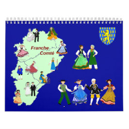 Calendrier Franche-Comté, France カレンダー