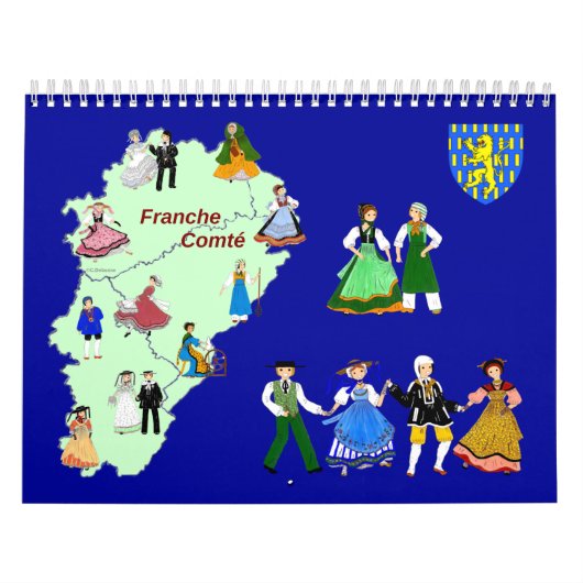 Calendrier Franche-Comté, France カレンダー (カバー)