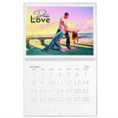 Calendrier Love Danse カレンダー (2月 2027)