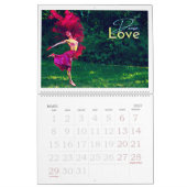 Calendrier Love Danse カレンダー (3月 2027)