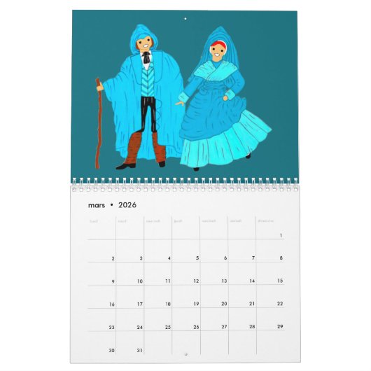 Calendrier, Midi-Pyrénées, France カレンダー (3月 2026)