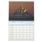 Calendrier Mont-Saint-Michel france カレンダー (2月 2026)