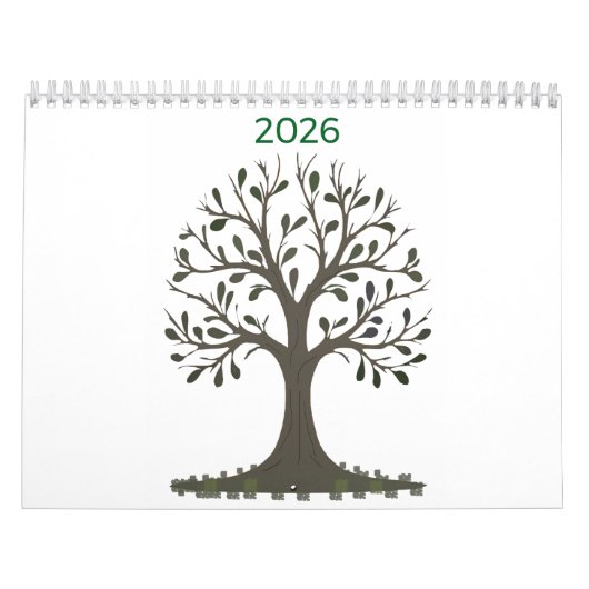 Calendrier Mural 2026 Mensuel - Art Nature  カレンダー (カバー)