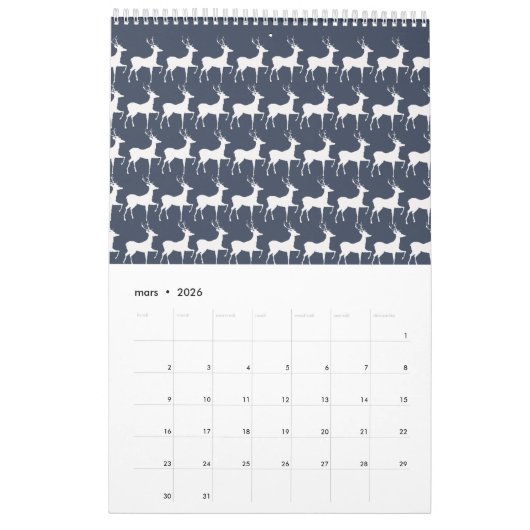 🌿 Calendrier Mural 2026 Saisonnier - Art Nature  カレンダー (3月 2026)