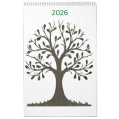 🌿 Calendrier Mural 2026 Saisonnier - Art Nature カレンダー (カバー)