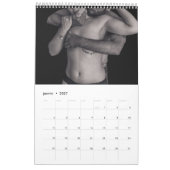 Calendrier nu artistique カレンダー (1月 2027)