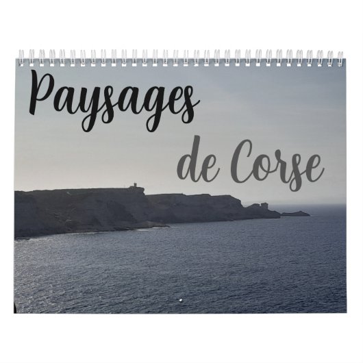Calendrier "paysages de corse" カレンダー (カバー)