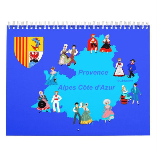 Calendrier, Provence-Alpes-Côte-d'Azur, France カレンダー (カバー)