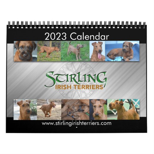 Calendrier Stirling Irish Terriers 2023 カレンダー (カバー)