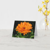 Calendulaの花の挨拶状 カード (黄色い花)