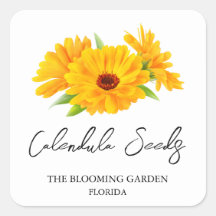 Calendula Seedsラベル