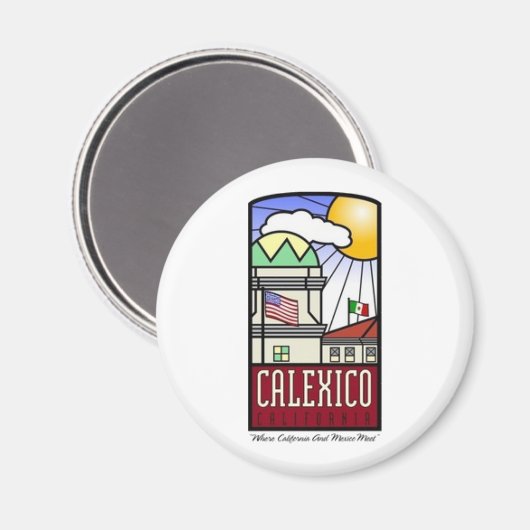 Calexico,カリフォルニア州マグネット マグネット (正面/裏面)