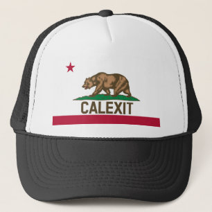 CALEXITカリフォルニアくまの旗 キャップ