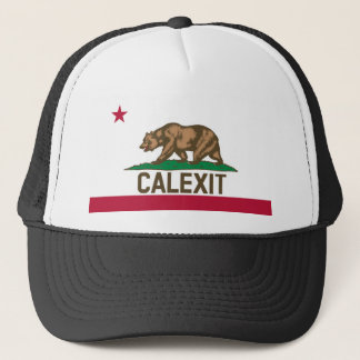 CALEXITカリフォルニアくまの旗 キャップ