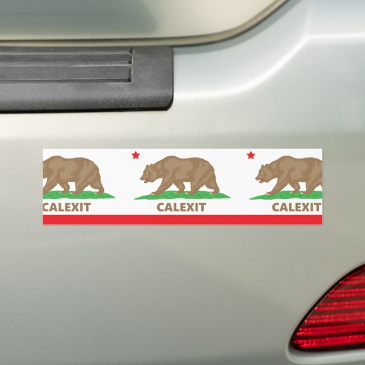 calexit バンパーステッカー (車上)