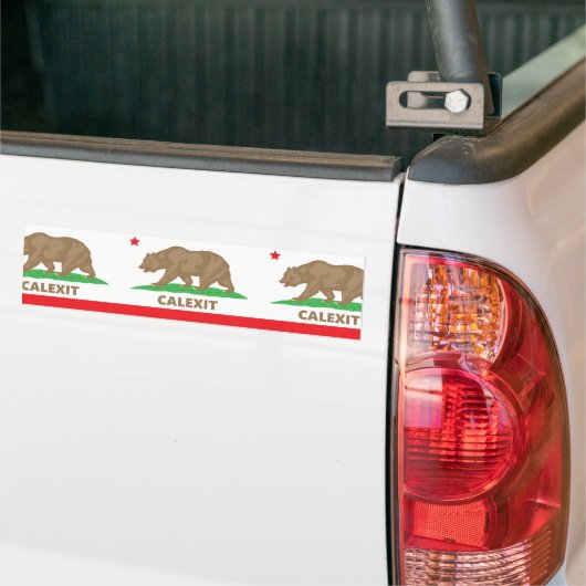 calexit バンパーステッカー (トラック上)