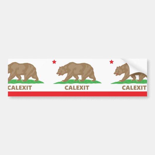 calexit バンパーステッカー (正面)