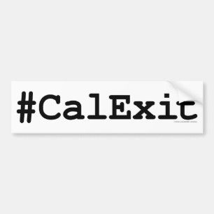 CalExit バンパーステッカー