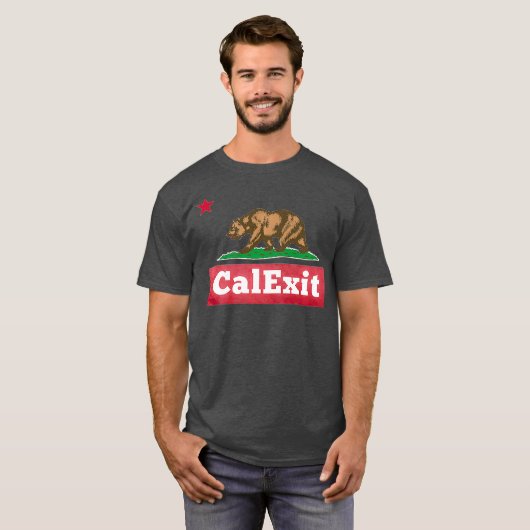 CalExit California Exit 統一された州 Tシャツ (正面フル)