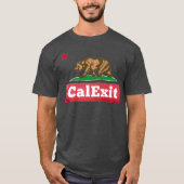 CalExit California Exit 統一された州 Tシャツ (正面)