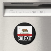 Calexit - California Exit Flag白 – - マグネット (インサイチュ (食洗機))