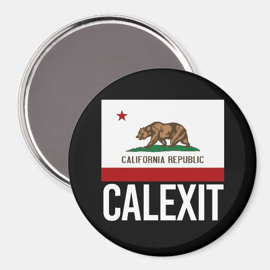 Calexit - California Exit Flag白 – - マグネット (正面/裏面)