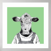 Calf in Dungaree (Moegi) ポスター (正面)