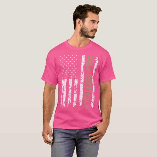 Calf Scramble American Flag Patriotic Rodeo Tシャツ (正面フル)