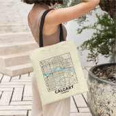 Calgary, Alberta City Map Tote Bag トートバッグ