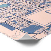 Calgary Canada Breezy City Map Travel ポスター (角)