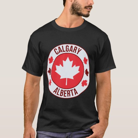 Calgary, Canada City T-Shirt | Travel & Hometown P Tシャツ (正面)