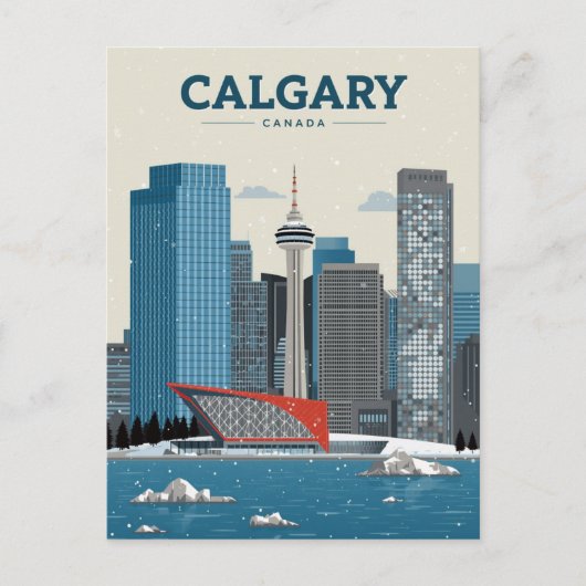 Calgary Canada Downtown Skyline ポストカード (正面)