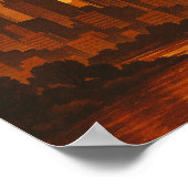 Calgary Canada Vintage Travel CItyscape ポスター (角)