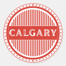 Calgary City Pride Emblem – Canadian Identity ラウンドシール