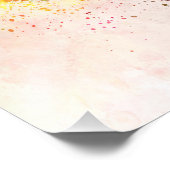 Calgary skyline in watercolor background フォトプリント            (角)