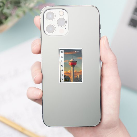 Calgary Tower Sticker Souvenir シール (スマートフォン)