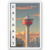 Calgary Tower Sticker Souvenir シール (正面)