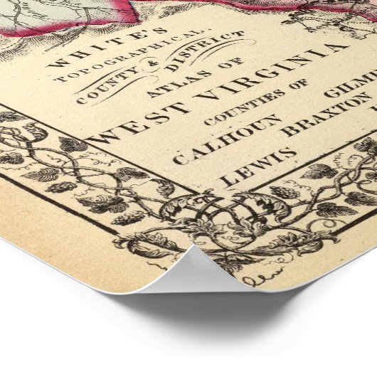 Calhoun、Gilmer、Braxton、Lewis、Upshur郡 ポスター (角)