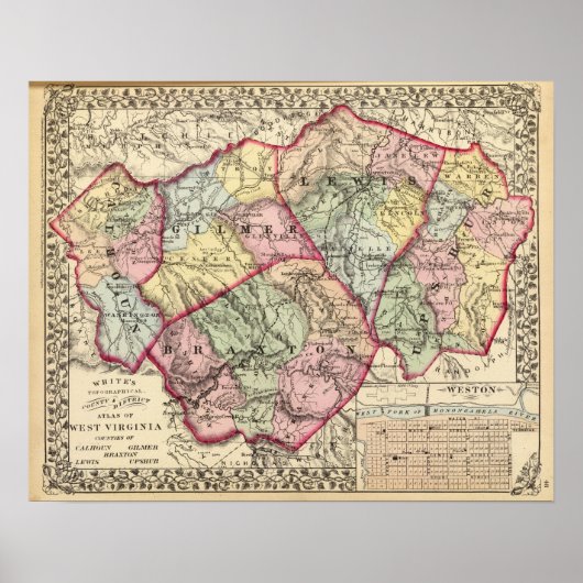 Calhoun、Gilmer、Braxton、Lewis、Upshur郡 ポスター (正面)
