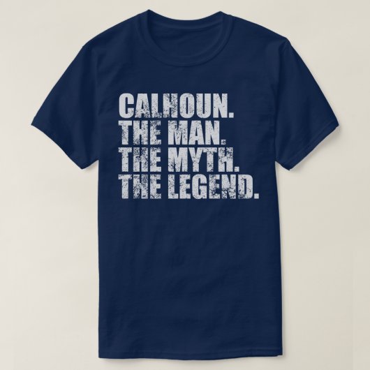 CalhounCalhounファミリー名Calhoun姓Calho Tシャツ (デザイン正面)