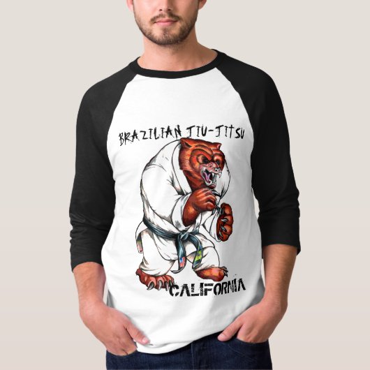 CALIくまBJJのワイシャツ Tシャツ (正面)