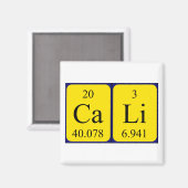 Cali期別テーブル名磁石 マグネット (正面/裏面)