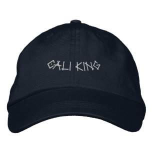 CALI KING ロイヤルティーインスパイアード ヘッドウェア ネイビー 刺繍入りキャップ