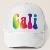 Cali Tie-Dye California Hippieロゴ キャップ (正面)