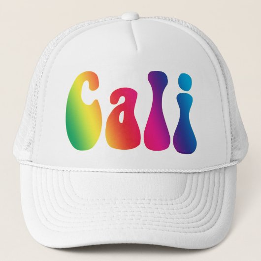 Cali Tie-Dye California Hippieロゴ キャップ (正面)