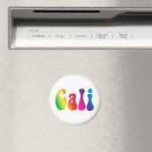 Cali Tie-Dye California Hippieロゴ マグネット (インサイチュ (食洗機))